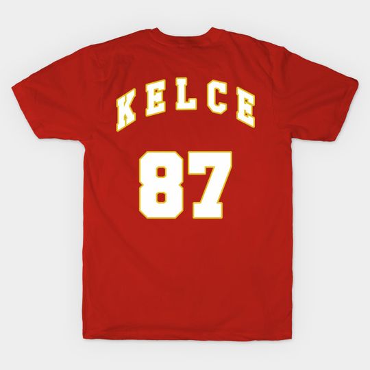 Discover Travis Kelce 87 Front and Back T-Shirt