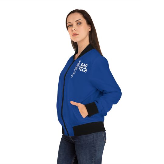 Discover Blue Rad Tech Women's Bomber Jacket