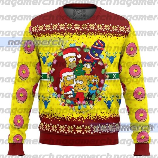 Discover The Simpsons Ugly Christmas Sweater, Christmas Gift