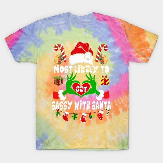 Discover Merry Grin Christmas Tie Dye T-Shirt