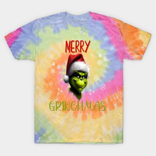 Discover Merry Grin Christmas Tie Dye T-Shirt