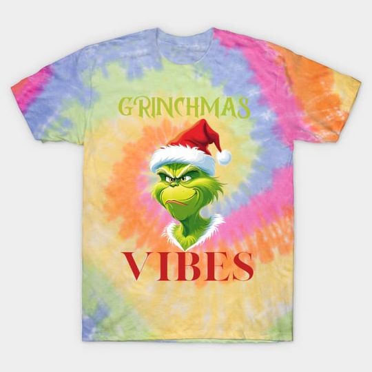 Discover Merry Grin Christmas Tie Dye T-Shirt