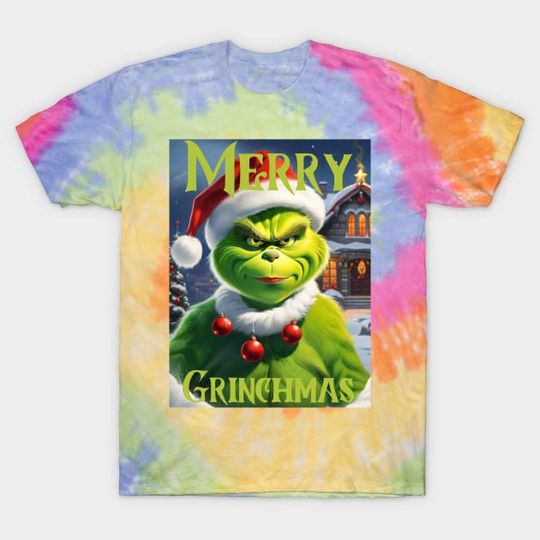Discover Merry Grin Christmas Tie Dye T-Shirt