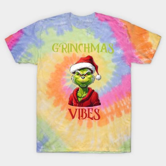 Discover Merry Grin Christmas Tie Dye T-Shirt