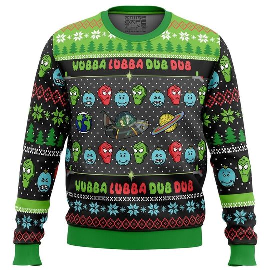 Discover Wubba Lubba Rick and Rickandmorty Ugly Christmas Sweater, Christmas Sweater