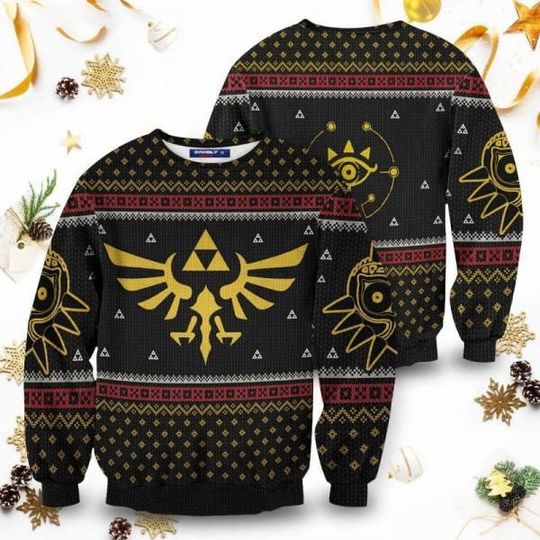 Discover The Legend of Zelda Ugly Christmas Sweater, The Legend of Zelda Xmas Sweater