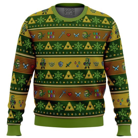 Discover Link Adventure Legend of Zelda Ugly Christmas Sweater, Legend of Zelda Ugly Sweater