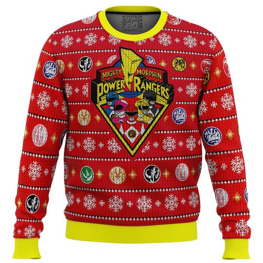 Discover Mighty Morphin Power Ranger Ugly Christmas Sweater, Christmas Sweater