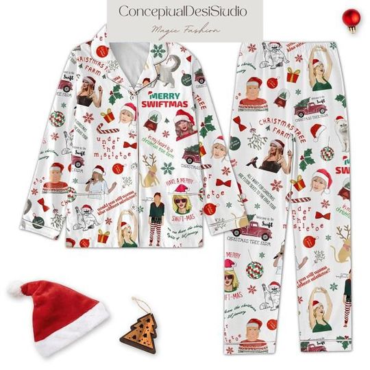 Discover Merry Swiftmas Under The Mistletoe Pajamas Set
