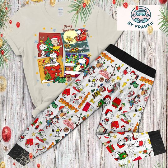 Discover Snoopy Merry Christmas Pajamas Set Gift