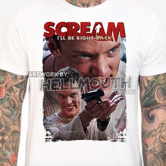 Discover Scream Movie T-shirt. Stu - Matthew Lillard