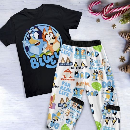 Discover Blue Dog Christmas Pajamas, Blue Dog Holiday Pajamas