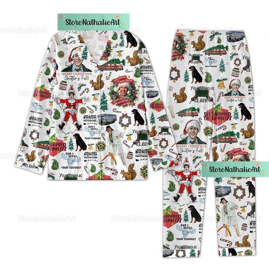 Discover Christmas Griswold Movie Pajama Set with Pants