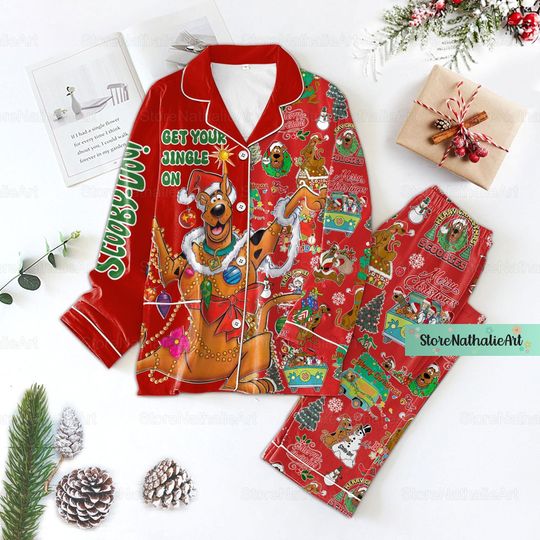 Discover Christmas Scooby Doo Pajama Set with Pants