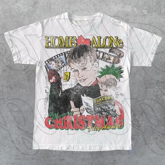 Discover Limited Home Alone Merry Christmas Vintage T-Shirt