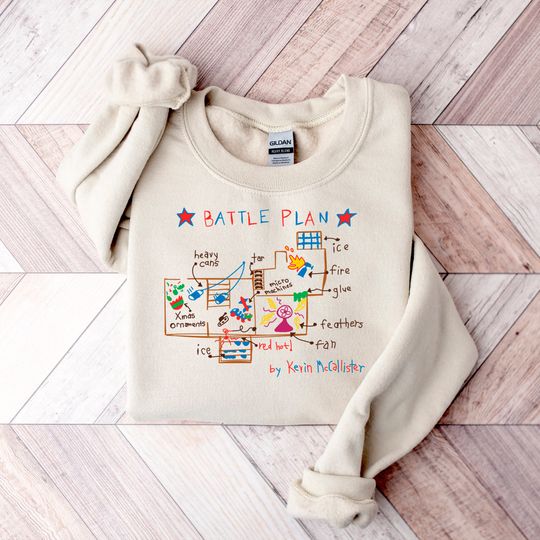 Discover Battle Plan Sweatshirt, Christmas Movie Sweatshirt