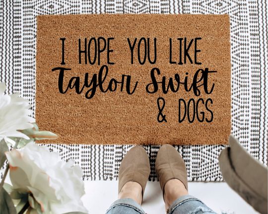 Discover I Hope You Like Taylorr Swifts And Dogs The Erass Tourr Taylorr Swifts Doormat