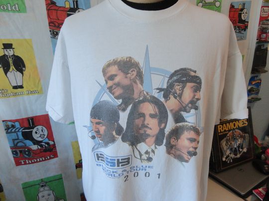 Discover Vintage 2001 Backstreet Boys Black & Blue