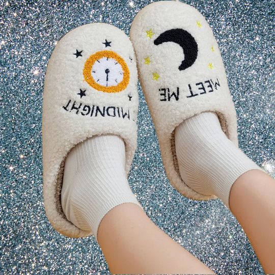 Discover 2023 Christmas Gift Meet Me At Midnight Slippers