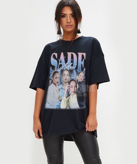 Discover SADE ADU Shirt, Sade Adu Homage T-Shirt, British Musician Vintage 90s Merch