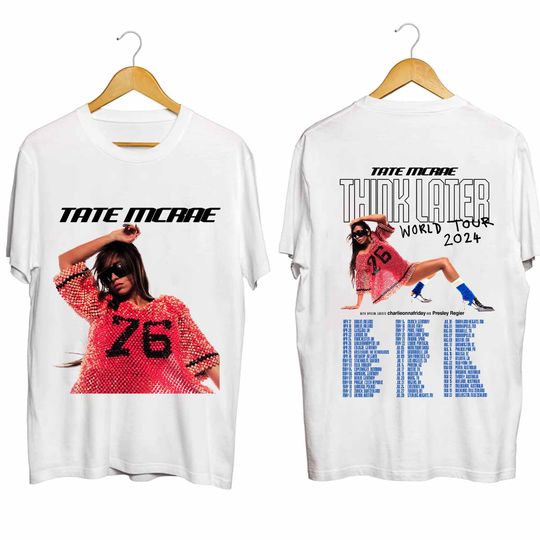 Discover Tate McRae The Think Later World Tour 2024 Tour Shirt