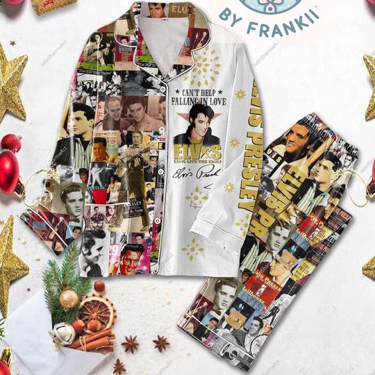 Discover Can't Help F@lling in Love Pjs Set, Christmas Pajamas