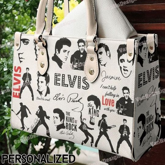 Discover Elvis Presley Leather Handbag, Music tour handbag