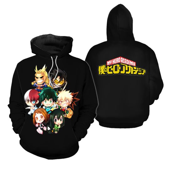 Discover Hero Anime 3D Printed Hoodie