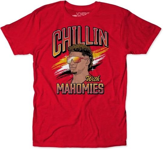 Discover theCHIVE Men's KC Patrick Chillin with Mahomie's Football Tailgate T-Shirt