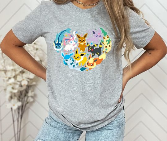 Discover Unisex Eevee Anime T-Shirt