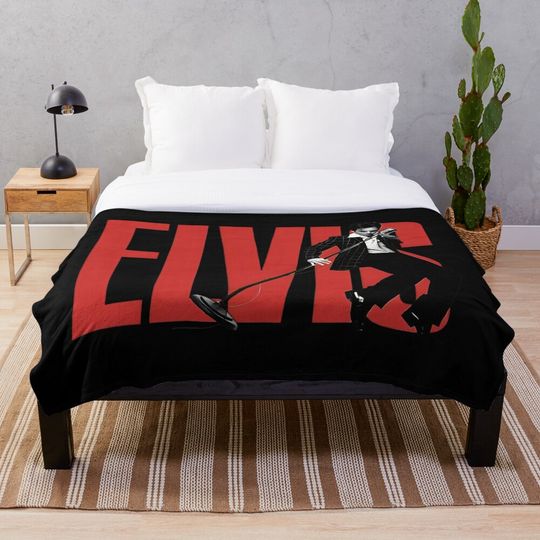 Discover Full Moon In elvis presley Throw Blanket