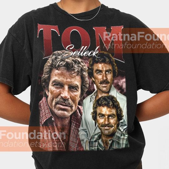 Discover Limited Tom Selleck Vintage Shirt, TV Series, Movies Bootleg