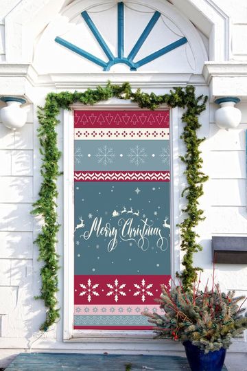Discover Christmas Self-Adhesive Door Cover Sticker