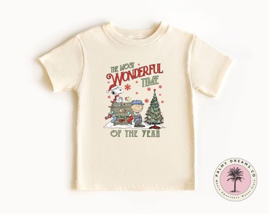 Discover Most Wonderful Time Snoopy Shirt, Snoopy and Charlie Shirt, Christmas Shirt