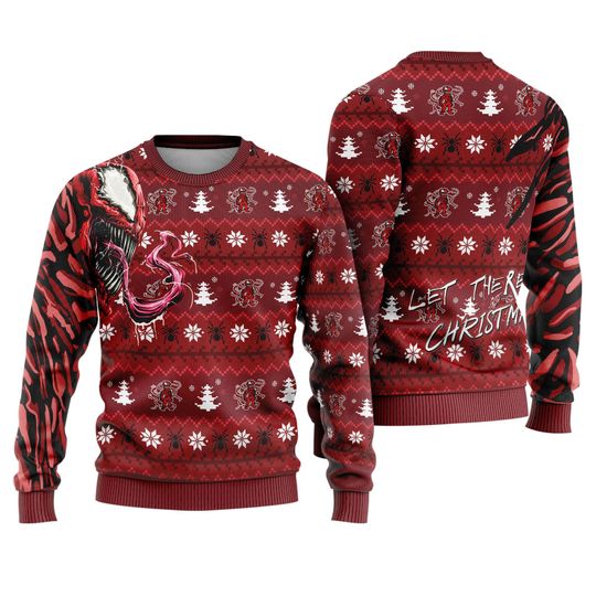 Discover Venom Ugly Christmas Sweatshirt Eddie Brock Venom Christmas