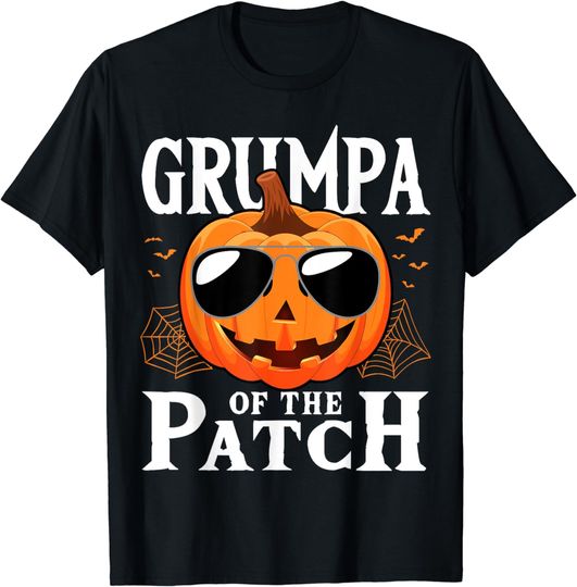 Discover Pumpkin Grumpa Of The Patch Family Halloween Costume T-Shirt