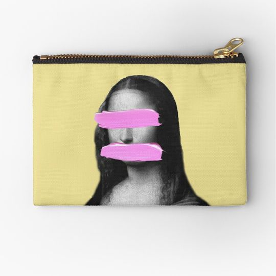 Discover A Mona Lisa Smile Zipper Pouch