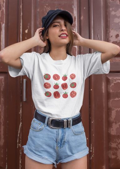Discover Tomato Shirt, Gardening Gift, Vegetable Shirt, Foodie Clothing, Unisex Shirt