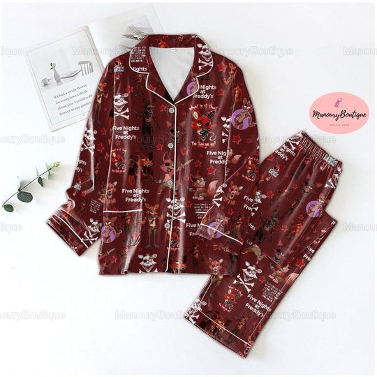 Discover Christmas 5NAF Pajamas, Five Nights At Freddy Pyjamas, Five Nights At Freddy