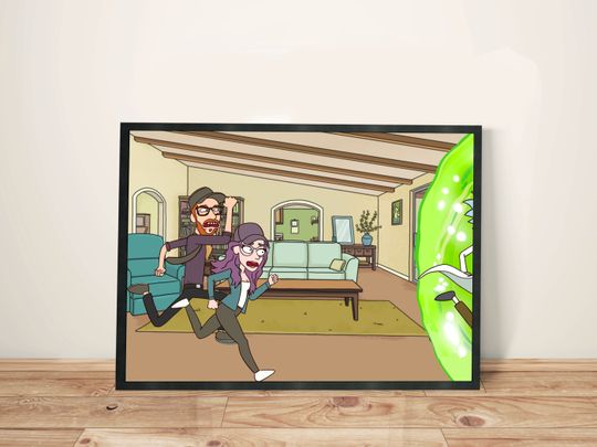 Discover Rick n Rickandmorty Poster, Couple Portrait Gift, Rick n Rickandmorty Poster