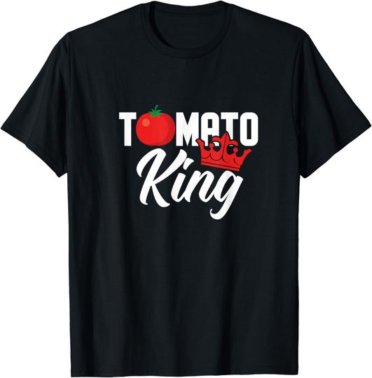 Discover Tomato King Funny Vegan Tomatoes Lover T-Shirt