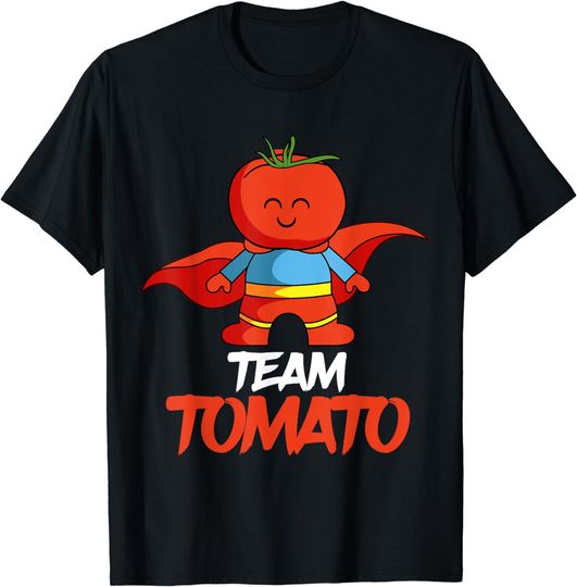 Discover Tomatoes Vegetable Vegans Gardeners Team Superhero T-Shirt