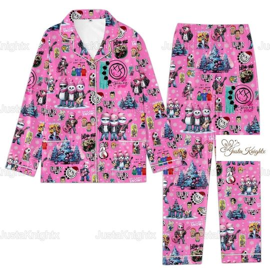 Discover B182 Christmas Pajamas Set for Rock Band Fans