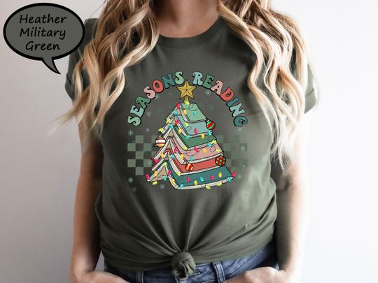 Discover Seasons Readings Shirt, Christmas Books Tree Shirt