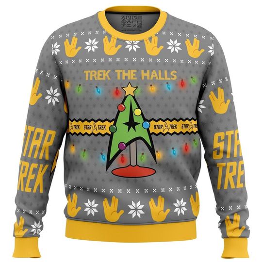 Discover Trek The Halls startrek2020 Ugly Christmas Sweater