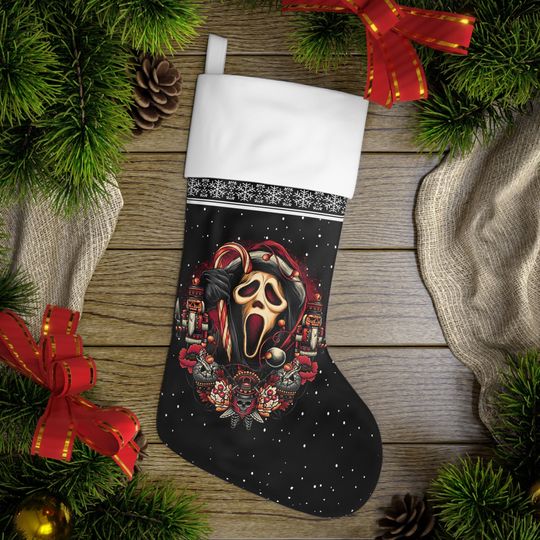 Discover Scream Ghostface Horror Christmas Stocking, Family Christmas Stocking