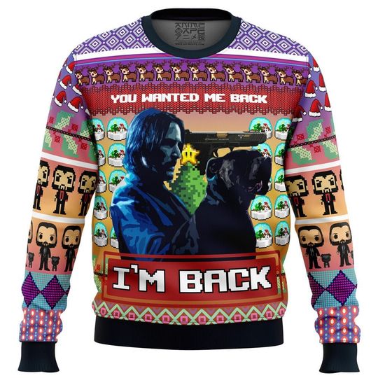 Discover John Wick Ugly Christmas Sweater, Christmas Gift, Unisex Sweater Gift