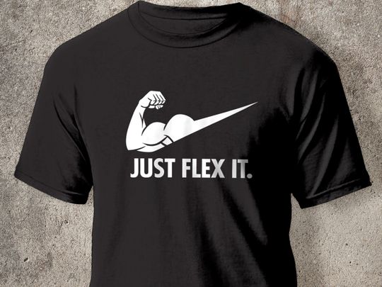 Discover Funny Workout Shirt | Just Flex It | Fitness