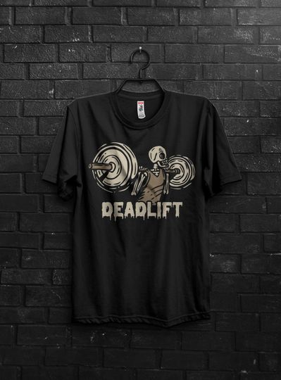 Discover Deadlift Skeleton Shirt, Skeleton Workout Shirt