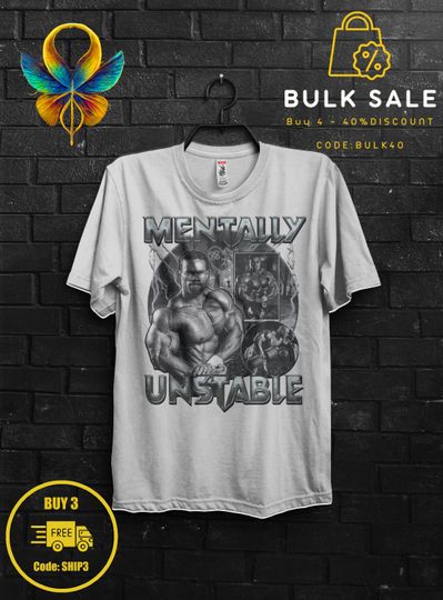 Discover Mentaly Unstable Kevin Levrone Gym T Shirt Gift